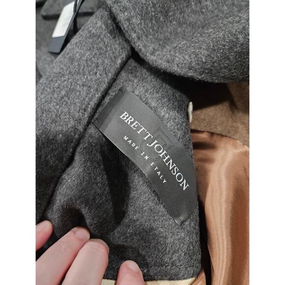 NWT Brett Johnson Single Breasted Wool Long Coat Size XL MSRP $3850 overcoat - Picture 11 of 12